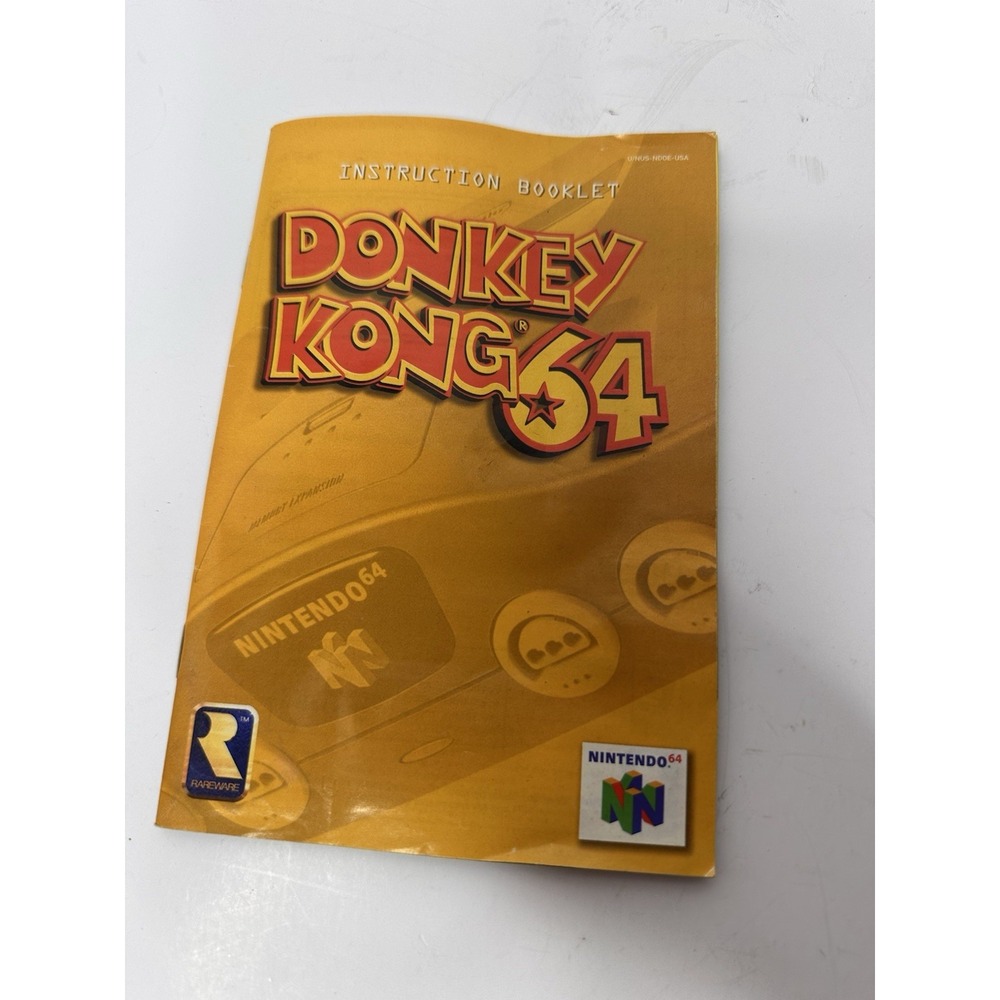 DONKEY KONG 64 NINTENDO 64 N64 VIDEO GAME INSTRUCTION MANUAL BOOKLET BOOK ONLY